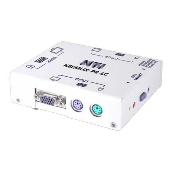 NTI KEEMUX-P2-LC Installation & User Manual