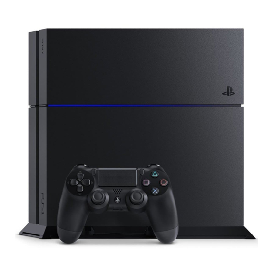 Sony CUH-1216A PlayStation 4 Quick Start Manual