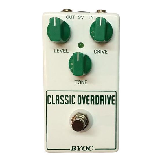BYOC Classic Overdrive Kit Instructions Manual