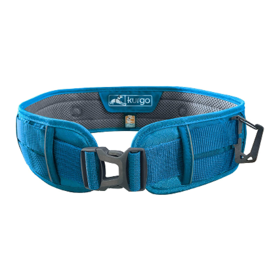 Kurgo RSG Active Utility Belt Instructions And Care