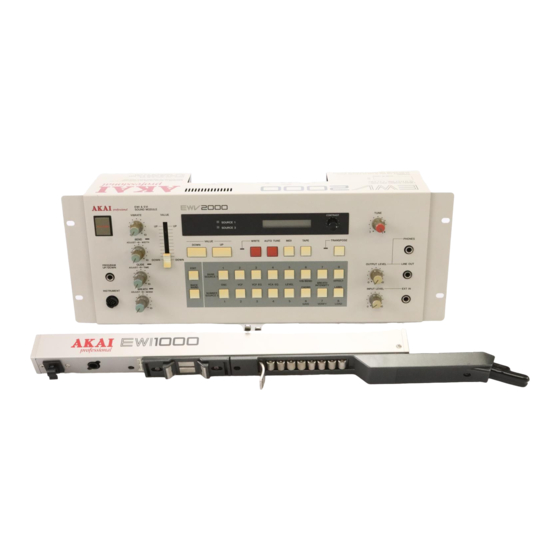 Akai EWI 1000 Manuals | ManualsLib