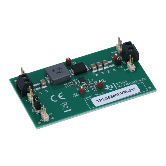 Texas Instruments TPS55340EVM-017 User Manual