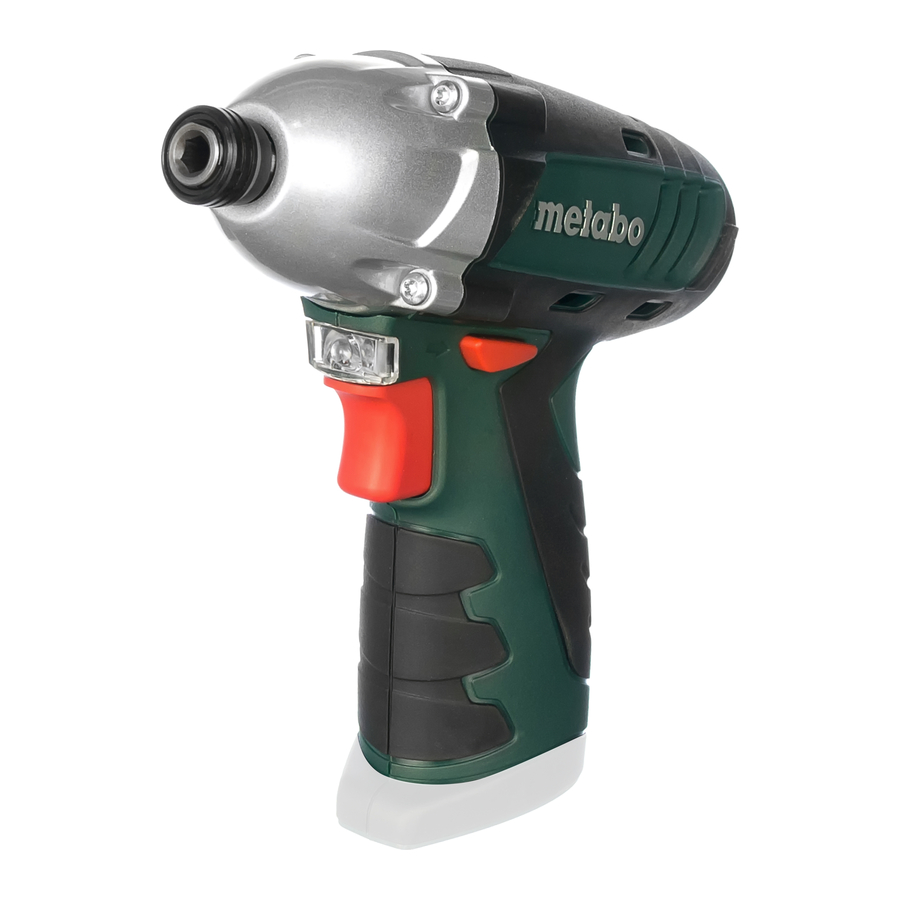 Metabo PowerMaxx SSD Instructions Manual