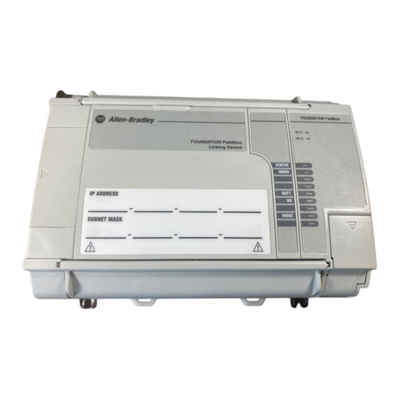Rockwell Automation Allen-Bradley 1757-FFLD2 Manuals