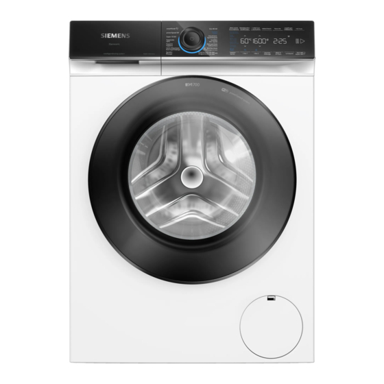 Siemens WG56B2AAFG User Manual And Installation Instructions