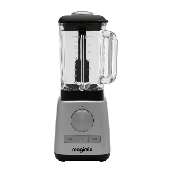MAGIMIX Le Blender Instructions For Use And Recipes