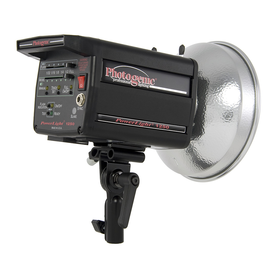 Photogenic Professional Lighting PowerLight 1250 Operator's Manual