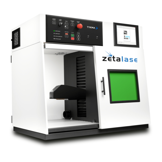 User Manuals: Tykma Zetalase Laser Marking System
