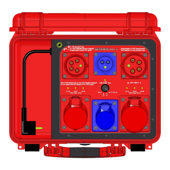 Benning MA 3 Operating Manual