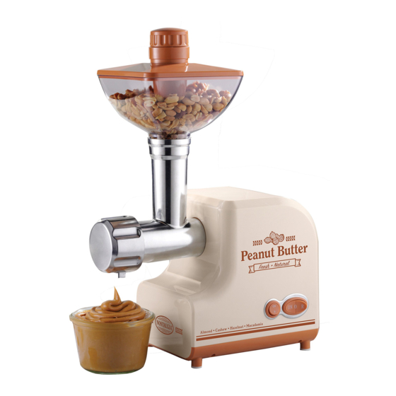 Nostalgia PBM500 Instructions And Recipes Manual