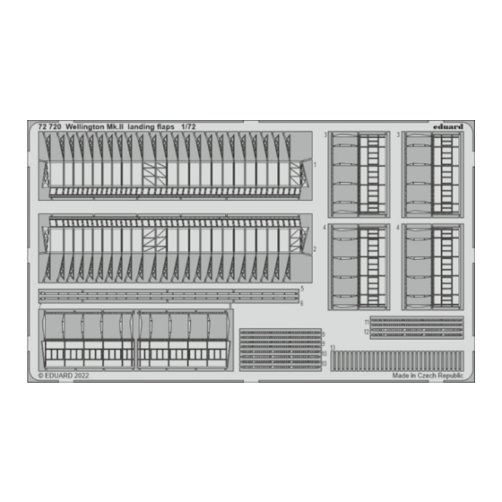 Eduard Wellington Mk.II landing flaps Assembly Instructions
