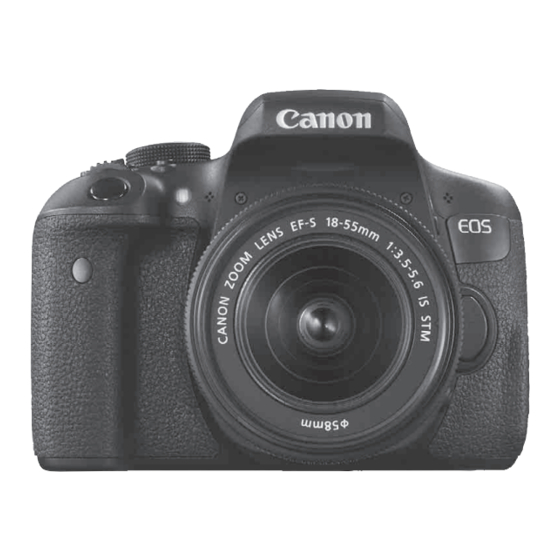 Canon EOS Rebel T6i W Instruction Manual