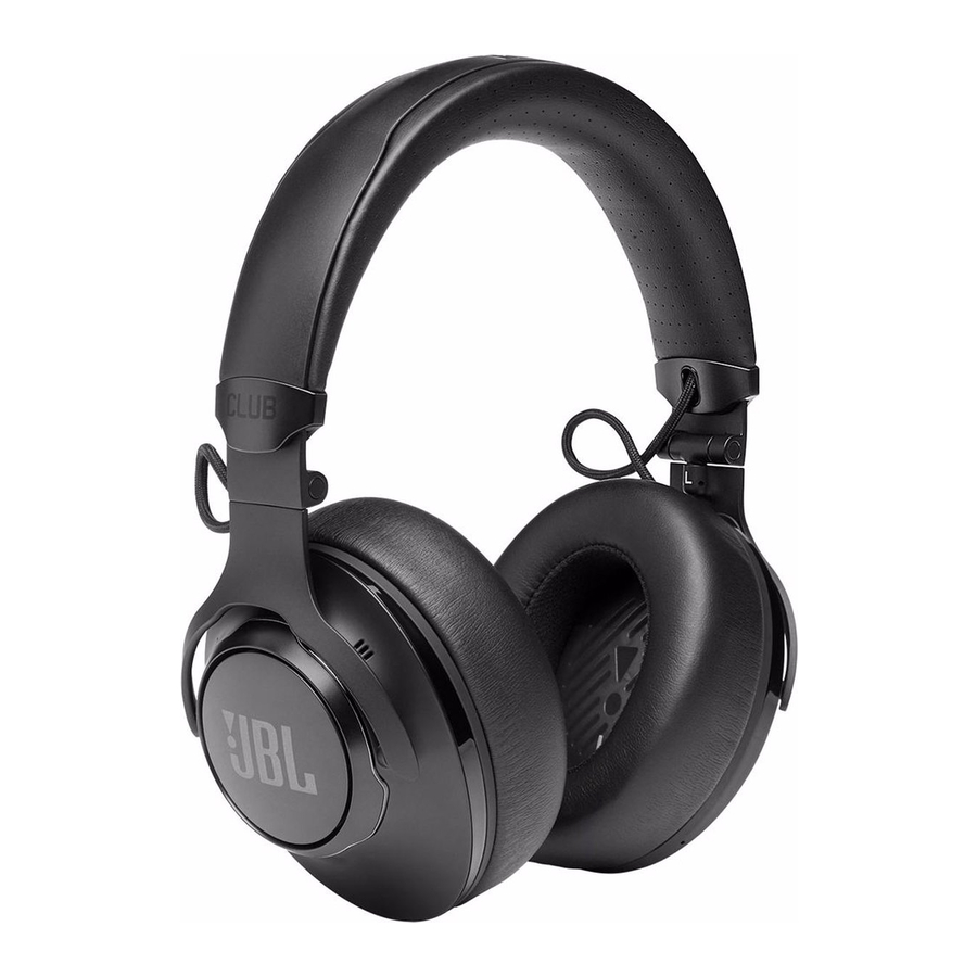 JBL CLUB 950NC Quick Start Guide