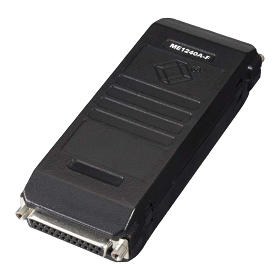 Black Box ME1240A-F Manual