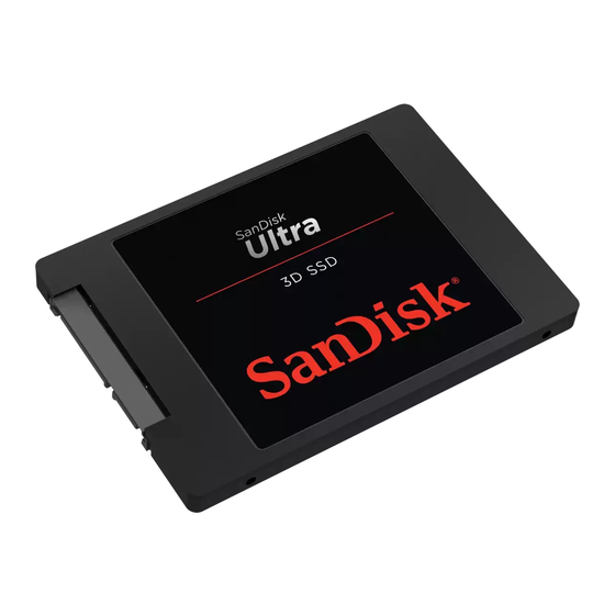 SanDisk SSD Ultra ATA Solid State Drive Manuals