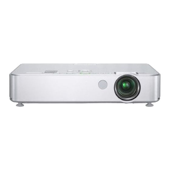 Panasonic PT-LB51NTE User Manual