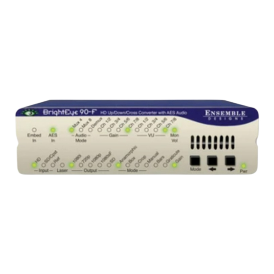 Ensemble Designs BrightEye 90-F Instruction Manual