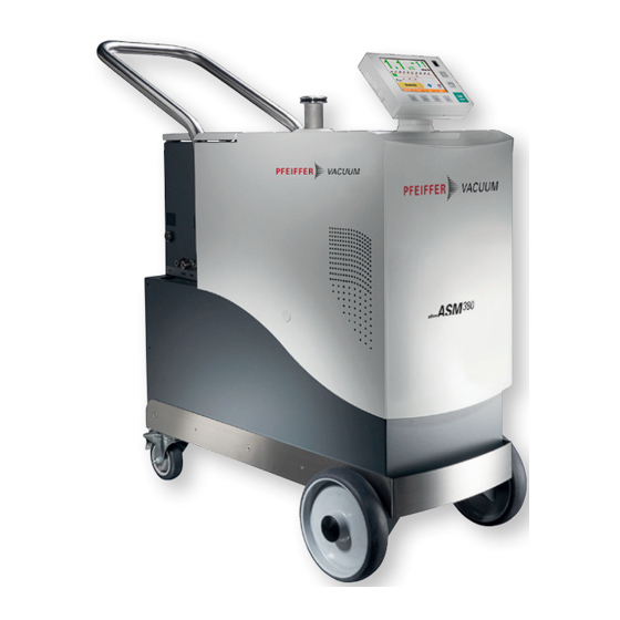 Pfeiffer Vacuum ASM 380 Maintenance Instruction