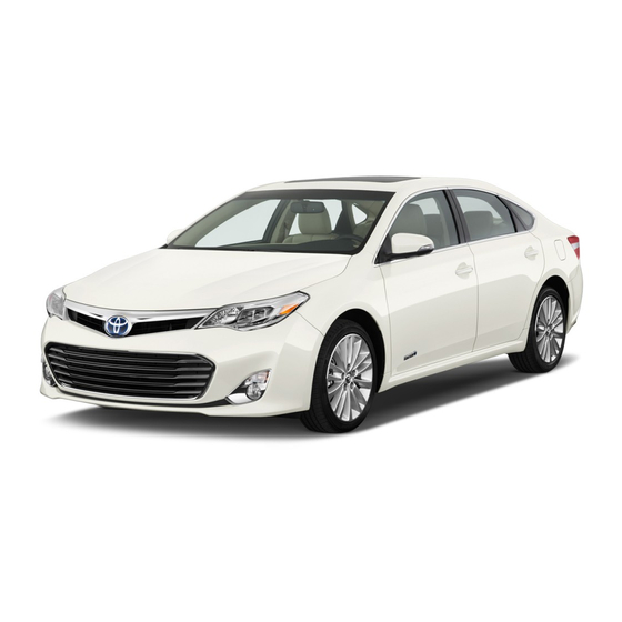 Toyota 2015 Avalon Owner's Manual