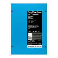 Lutron Electronics Energi Savr Node QSN-4T16-S Programming Manual