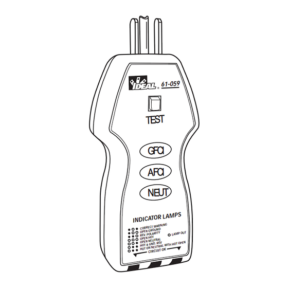 IDEAL 61-059 Operating Instructions