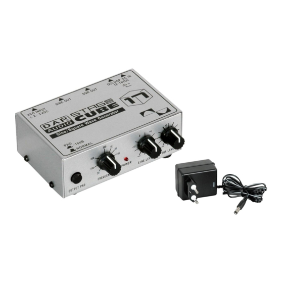 DAPAudio SC-17 Quick Start Manual