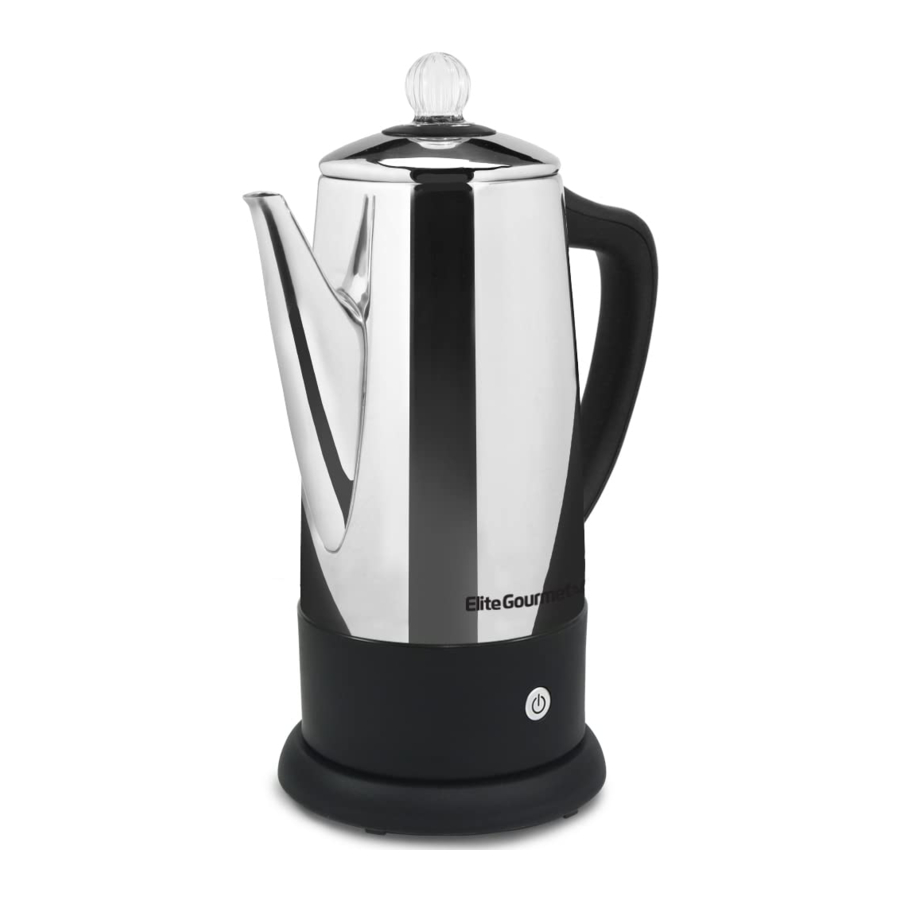 Elite Gourmet EC812 - Stainless Steel Electric Coffee Percolator Manual