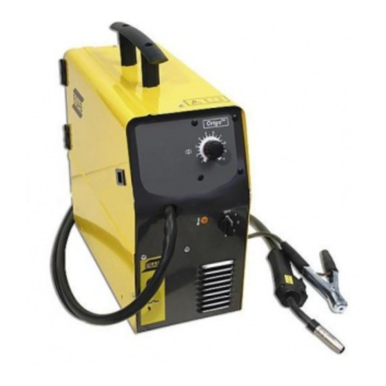 ESAB Origo Mag C140 Manuals