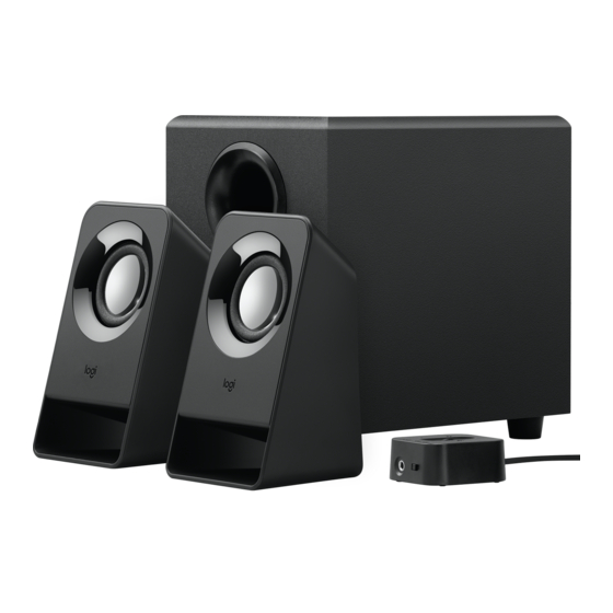 Logitech Z213 Setup Manual