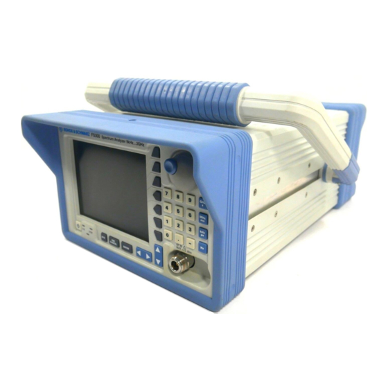 Rohde & Schwarz FS300 Operating Manual