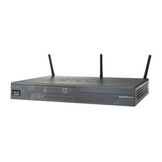 Cisco 861W - Integrated Services Router Wireless Manuals