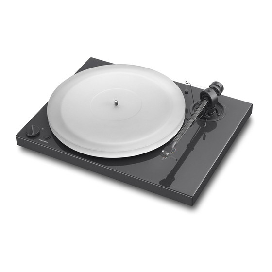 Pro-Ject Audio Systems 1 Xpression III Instructions For Use Manual