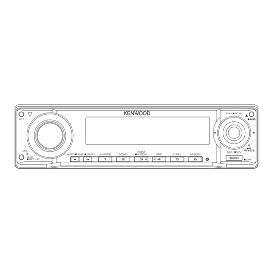 Kenwood KDC-X890 Instruction Manual
