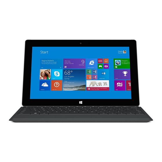 Microsoft Surface-2 Quick Start Manual
