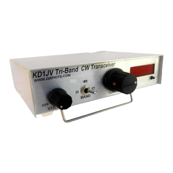 QRPKits KD1JV Instruction Manual