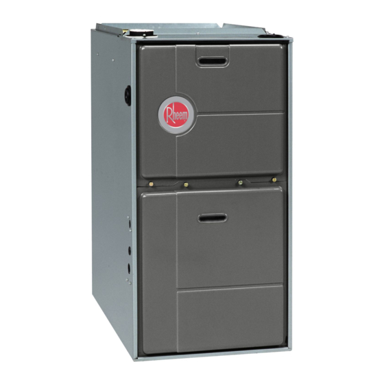 Rheem RGTA SERIES Installation Instructions Manual