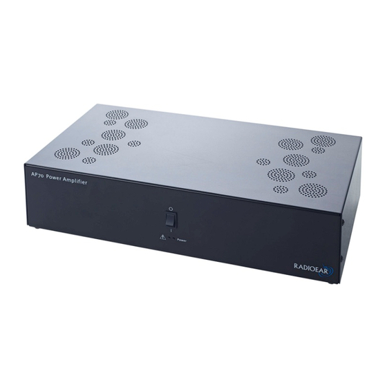 RADIOEAR AP70 Instructions For Use Manual