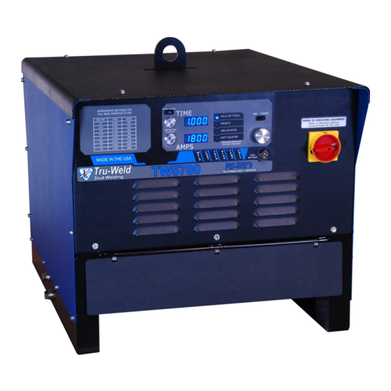 User Manuals: Tru-Weld TW5700 Gun Stud Welding