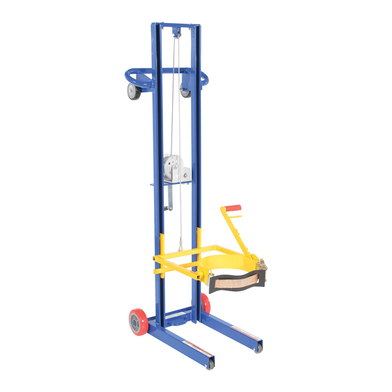 Vestil LLW-PAILD Series Use And Maintenance Manual