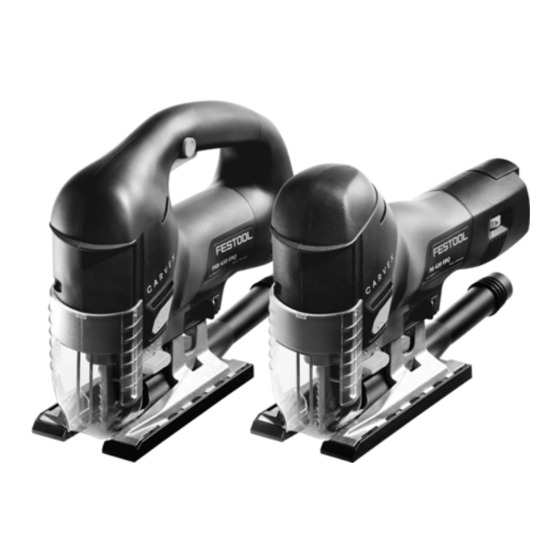 Festool Carvex Series Original Operating Manual