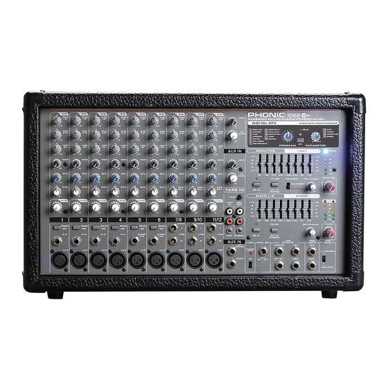 Phonic Powerpod 615 Service Manual