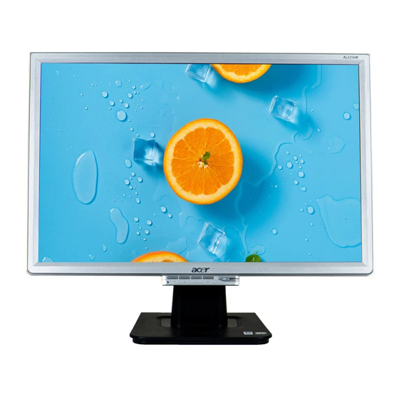 Acer AL2216W Service Manual
