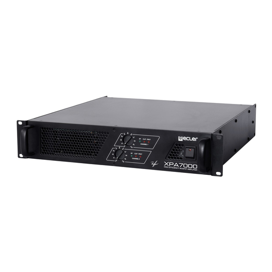 Ecler XPA5000 Service Manual