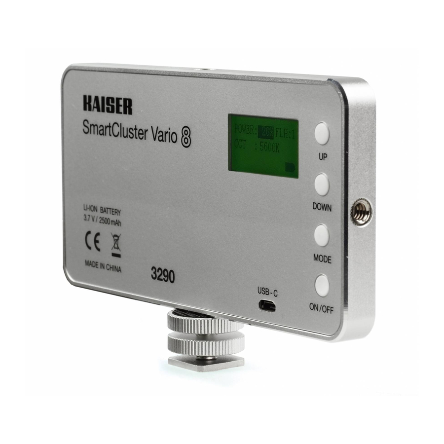 Kaiser Fototechnik SmartCluster Vario 8 Operating Instructions Manual
