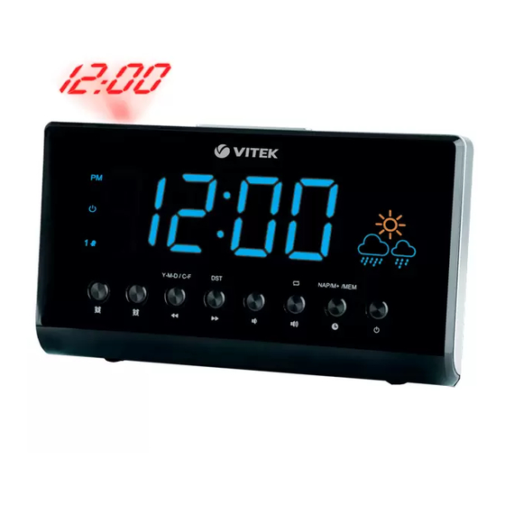 Vitek VT-3526 BK Clock Radio Manuals