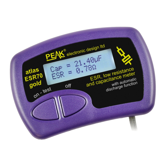 Peak Atlas ESR Series User Manual