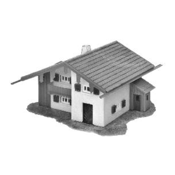 Faller Mountain Chalet 232507 Assembly Instructions