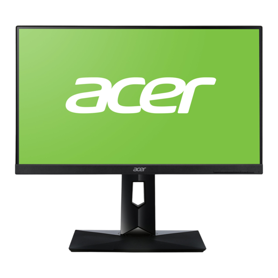 Acer CB271H Quick Start Manual