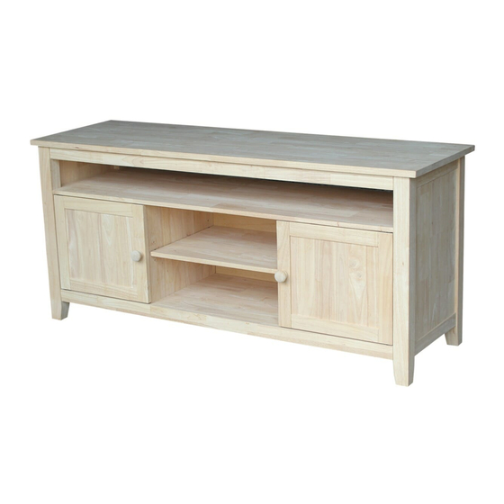 Whitewood Furniture STURBRIDGE TV-51 Assembly Instructions Manual