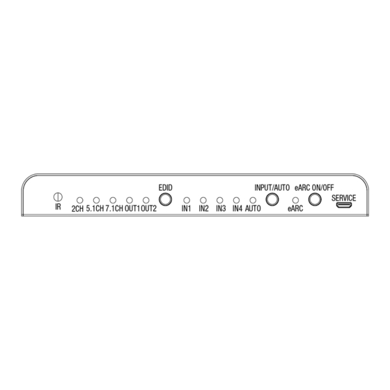 Techly IDATA HDMI2-4K4EARC Quick Start Manual